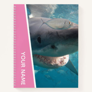 Carnet Grand Requin Blanc Australie Sourire Dents, Fille 