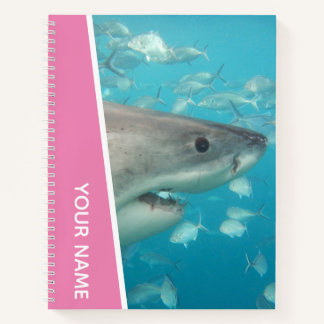 Carnet Grand Requin Blanc Australie Thème Océan, Fille Ro