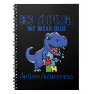 Carnet Grand T-Rex En Avril Nous Portons Sensibilisation