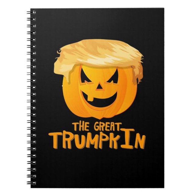 Carnet Grand Trumpkin drôle Halloween (Devant)