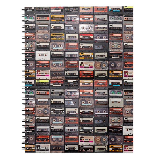 Carnet Grande collection de cassettes audio. Musique rétr (Devant)