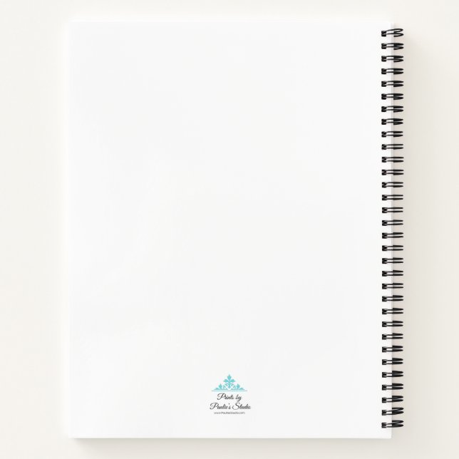 Carnet Grande Fleur Bleue (Dos)