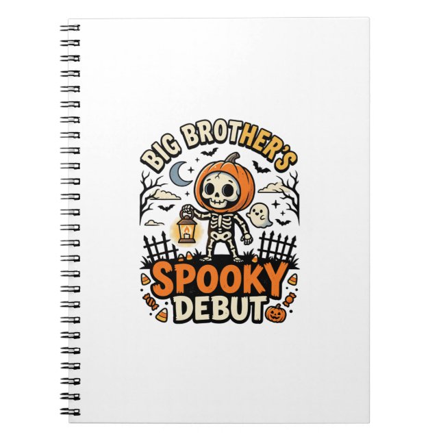 Carnet Grande Frère d'Halloween Spooky Début (Devant)