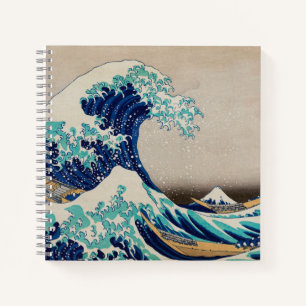 Carnet "Grande vague" Art japonais Vintage Hokusai