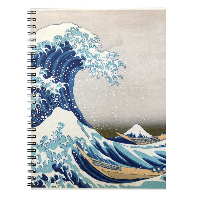 Carnet Grande vague au large de Kanagawa Hokusai Art (Devant)