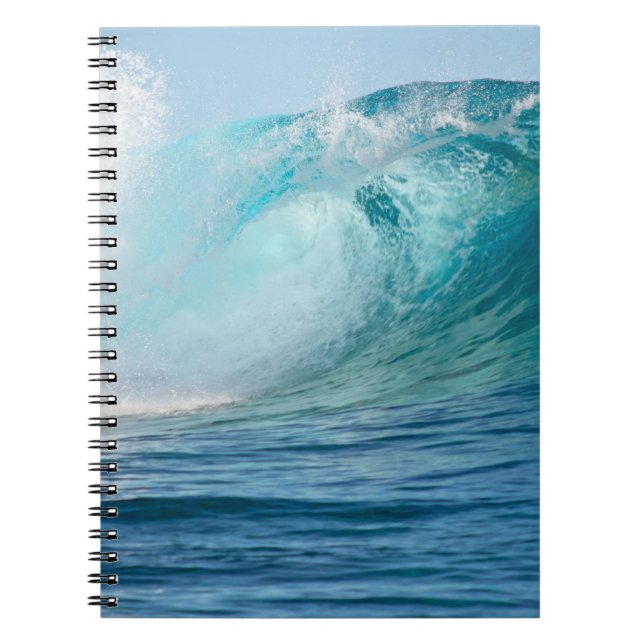 Carnet Grande vague de l'océan pacifique cassant le (Devant)
