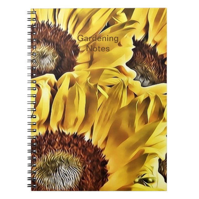 Carnet Grands Tournesols Audacieux (Devant)