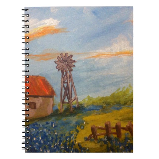 Carnet Grange et Bluebonnets (Devant)