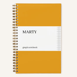 Carnet Graph Marigold avec Monogramme