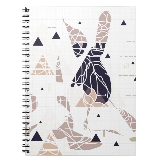 Carnet graph paper triangle soft design par SIRAdesign (Devant)