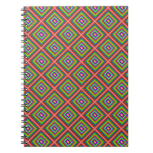 Carnet Graphique de motif géométrique carré moderne et co