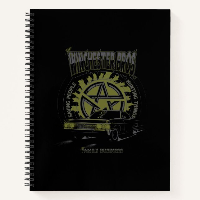 Carnet Graphique de voiture surnaturel "The Winchester Br (Devant)