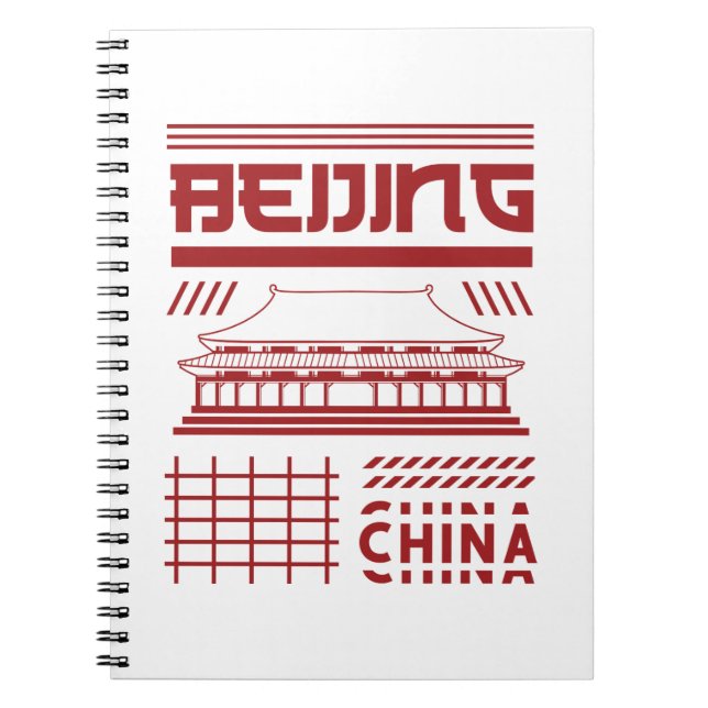 Carnet Graphique du temple urbain de Pékin Chine (Devant)
