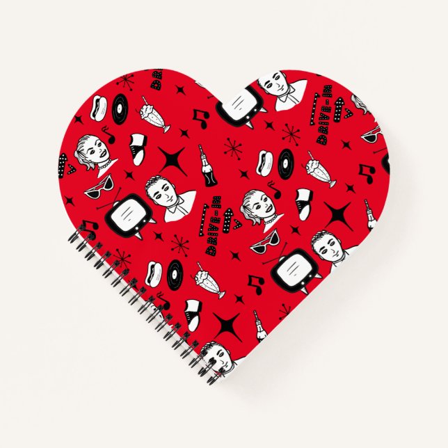 Carnet Graphique nostalgique style Pop 1950 (Devant)