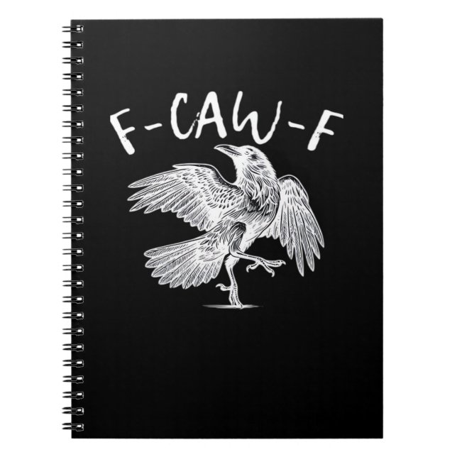 Carnet Graphique vintage F-Caw-F Raven (Devant)