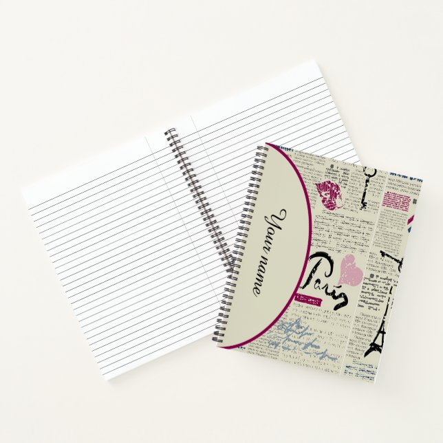 Carnet Graphiques personnalisés de Paris (Intérieur)