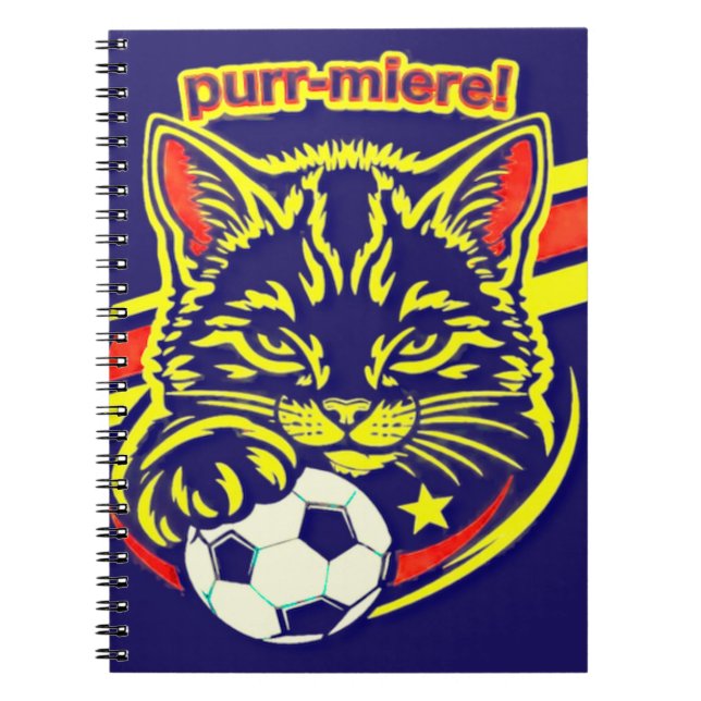 Carnet Graphisme Chat de Football (Devant)