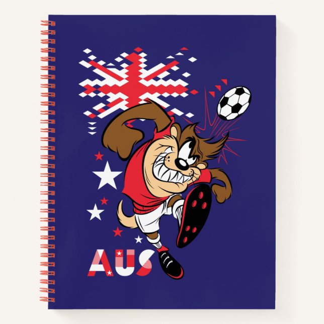 Carnet Graphisme de football de l'équipe australienne TAZ (Devant)