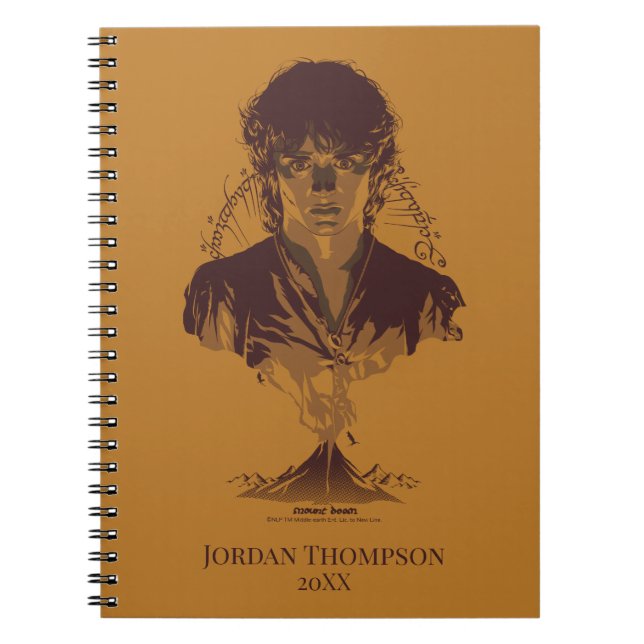 Carnet Graphisme de l'inscription Tengwar de FRODO™ MOUNT (Devant)