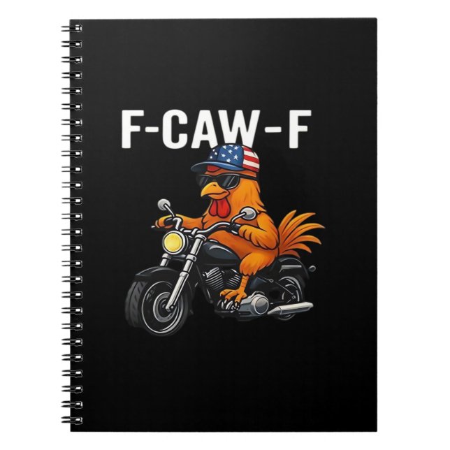 Carnet Graphisme esthétique classique de poulet F-Caw-F (Devant)