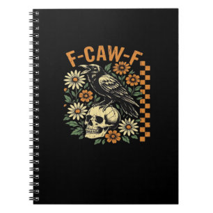 Carnet Graphisme vintage F-Caw-F Corbeau