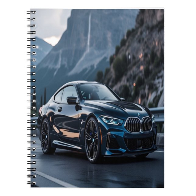 Carnet Gras BMW Dream Car Design - Sleek Luxe pour Auto (Devant)