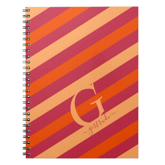 Carnet Gras framboises rouges, orange et brindilles (Devant)