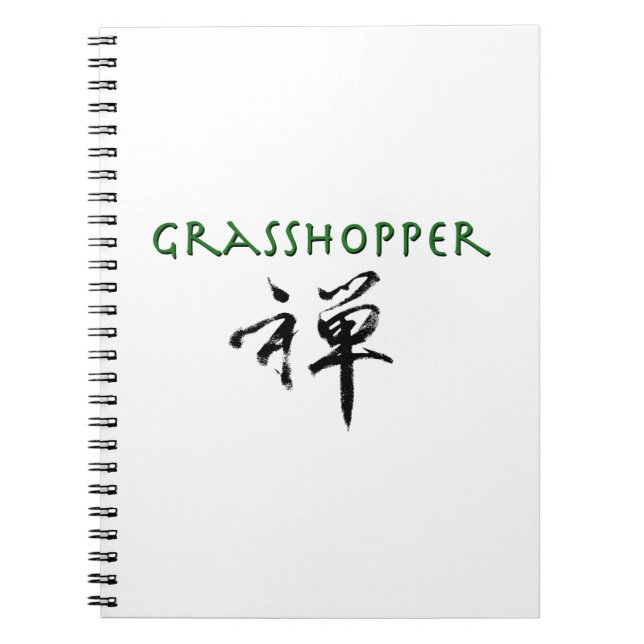 Carnet Grasshopper avec le symbole "Zen" (Devant)