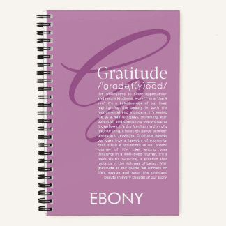 Carnet Gratitude définie (Mauve)