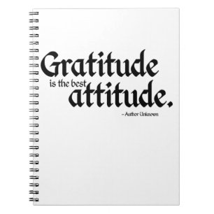 Carnet  Gratitude est le meilleur portable Attitude 