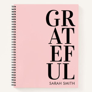 Carnet Gratitude personnalisée minimaliste moderne