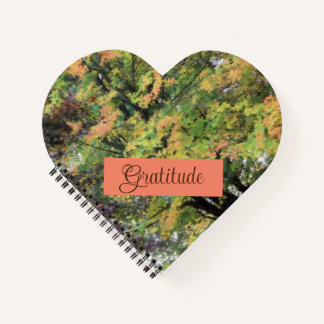 Carnet "Gratitude" Phrase de l'automne Peinture de l'érab