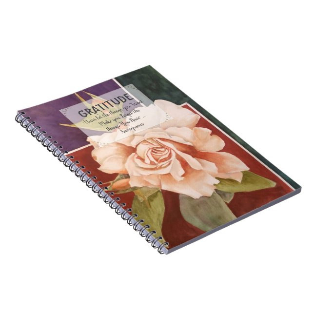 Carnet Gratitude Rose antique (Côté Droit)