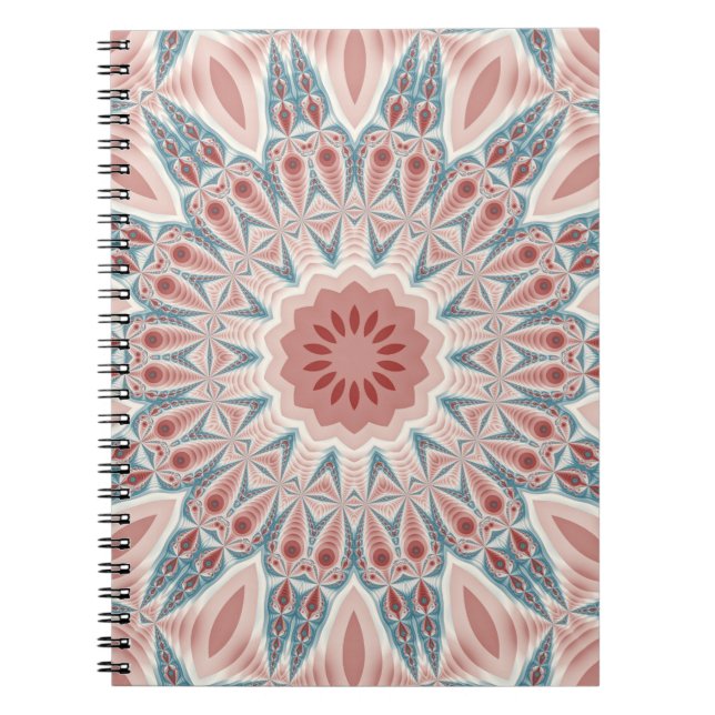 Carnet Grattez moderne Kaleidoscope Mandala art fractal (Devant)