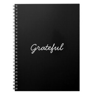 Carnet Gratuit noir coutume écriture décontractée gratitu