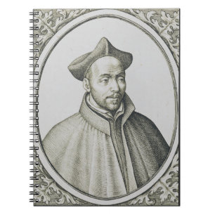 Carnet Gravure antique de Saint Ignace de Loyola Art Anti