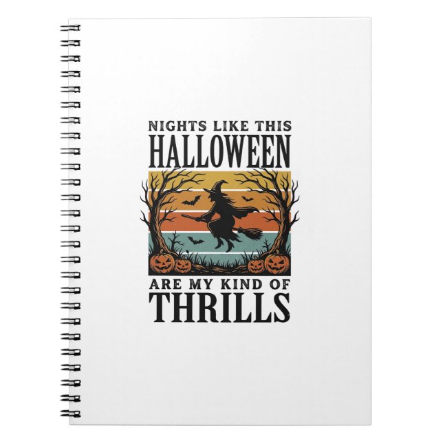 Carnet Gravure de scène d'épouvante Halloween sorcière vi (Devant)