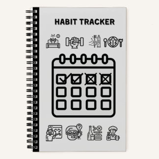 CARNET GRAY HABIT TRACKER