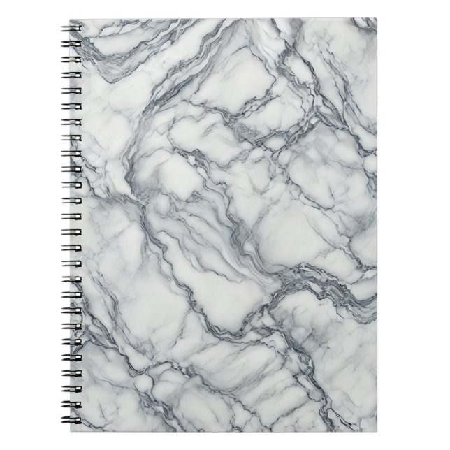 Carnet Gray & Marbre blanc Chic Look Glamor (Devant)
