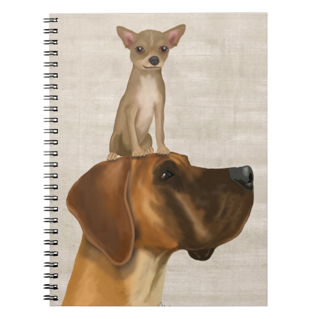 Carnet Great Dane et Chihuahua 2 (Devant)