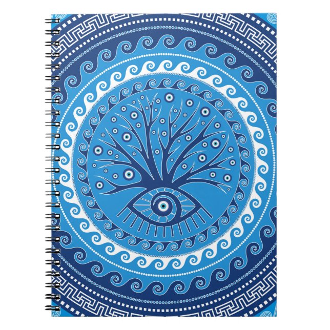Carnet Grec Mati Mataki - arbre d'oeil mauvais de (Devant)