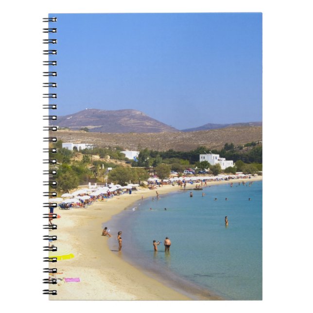 Carnet Grèce, île de Paros, Krios Beach vue d'en haut (Devant)