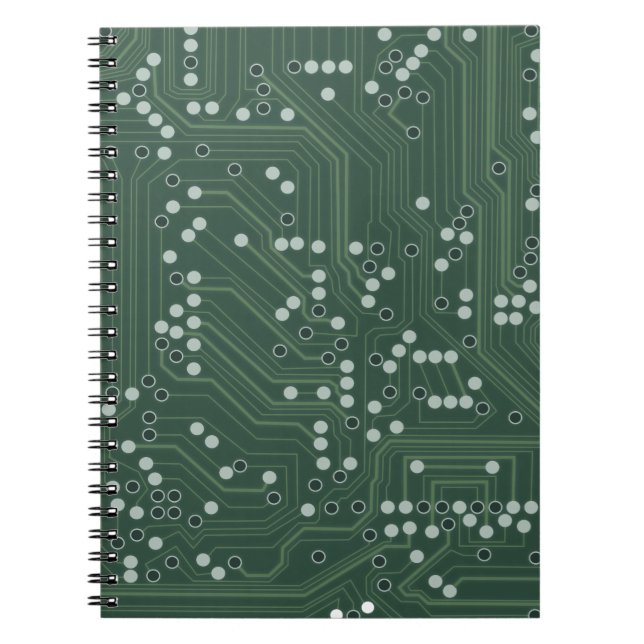 Carnet Green Circuit Board Arrière - plan Art Motif (Devant)