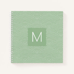 Carnet Green Same Komon (peau de requin) Monogrammé