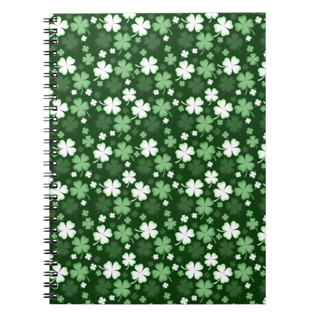 Carnet Green Shamrock, St. Patrick's Day (Devant)
