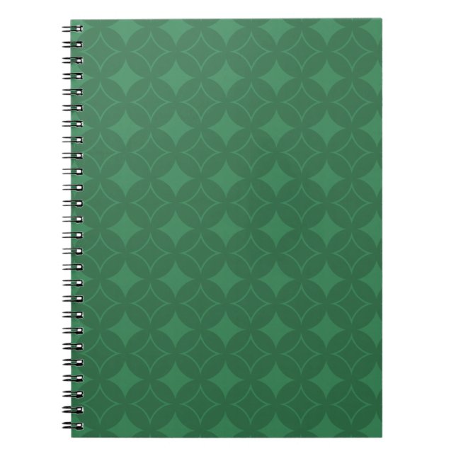 Carnet Green Shippo motif (Devant)