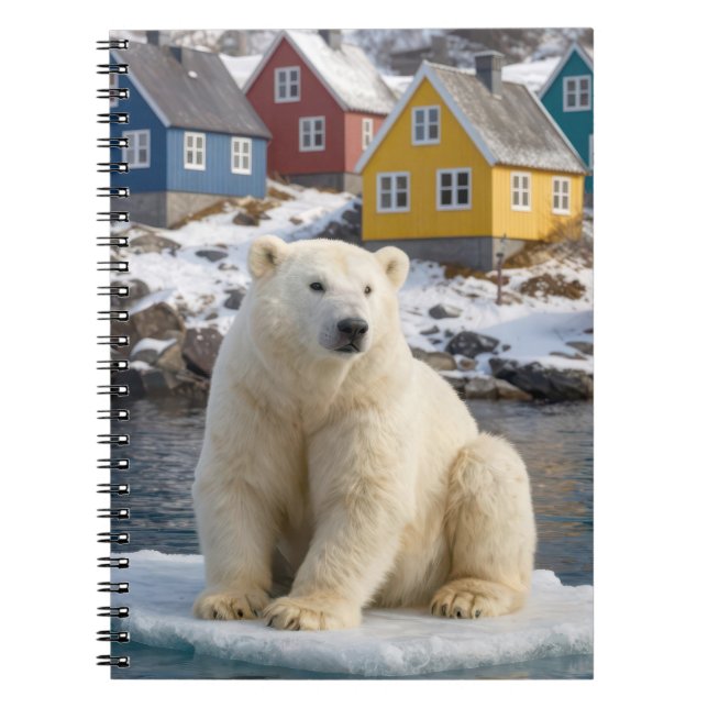 Carnet Greenland Polar Bear On an Ice Floe (Devant)