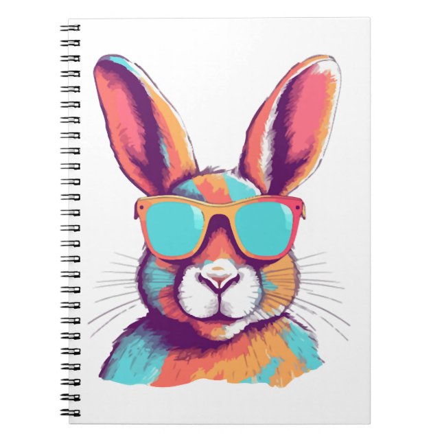 Carnet Greg le lapin avec des lunettes (Devant)