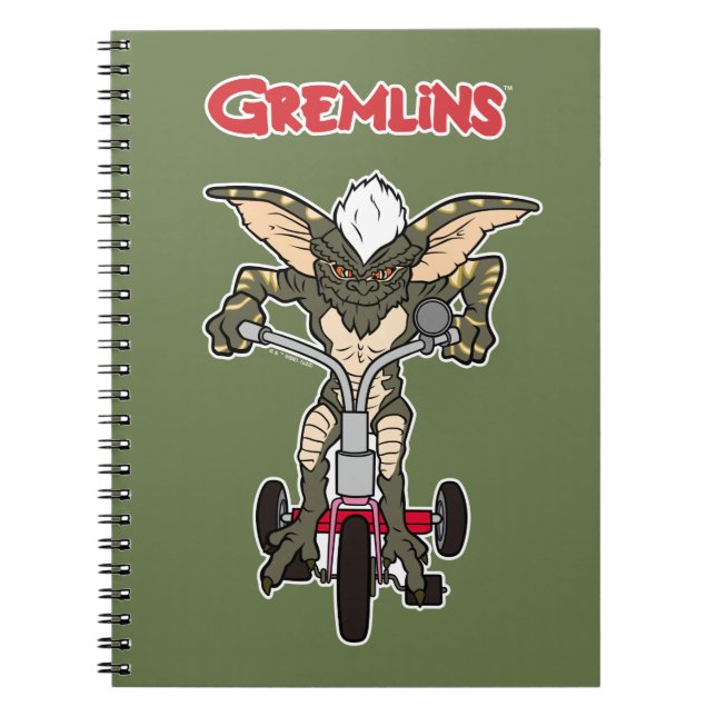 Carnet Gremlins | Tricycle de montage en bande (Devant)