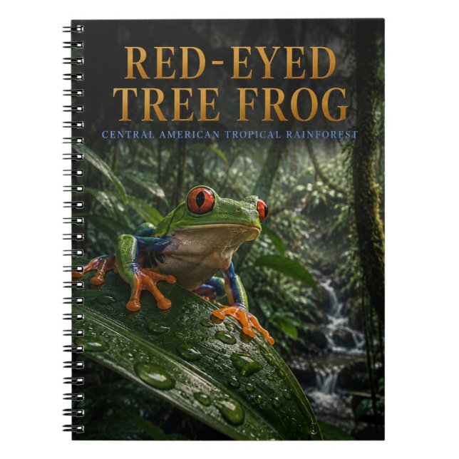 Carnet Grenouille aux yeux rouges de la forêt tropicale A (Devant)
